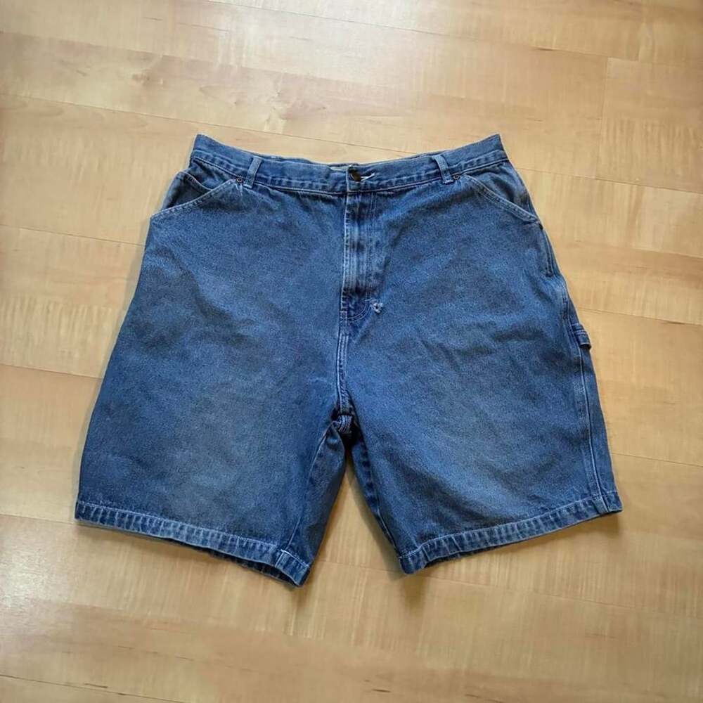 Highland Outfitters Denim Carpenter Jorts Size 38 Blue Cotton